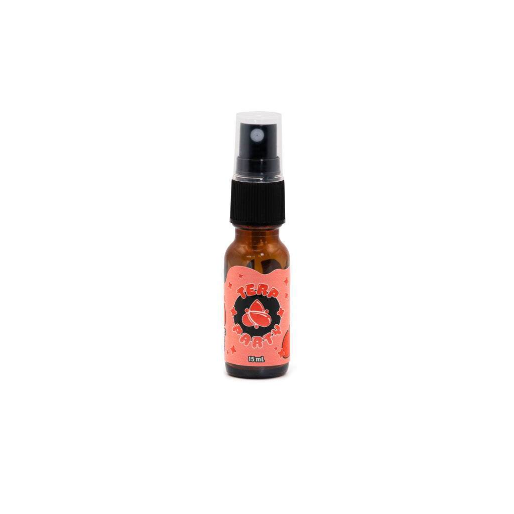 Fresh strawberry terpene spray fruity fragrance bottle