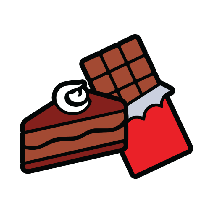 Chocolate cake terpene spray bottle with rich cocoa dessert aroma