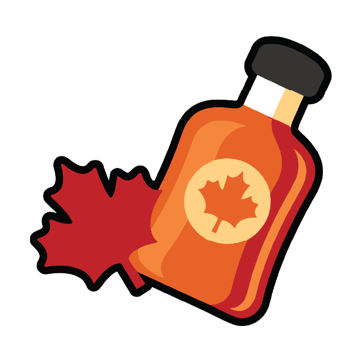 Maple syrup terpene spray with rich dessert style aroma