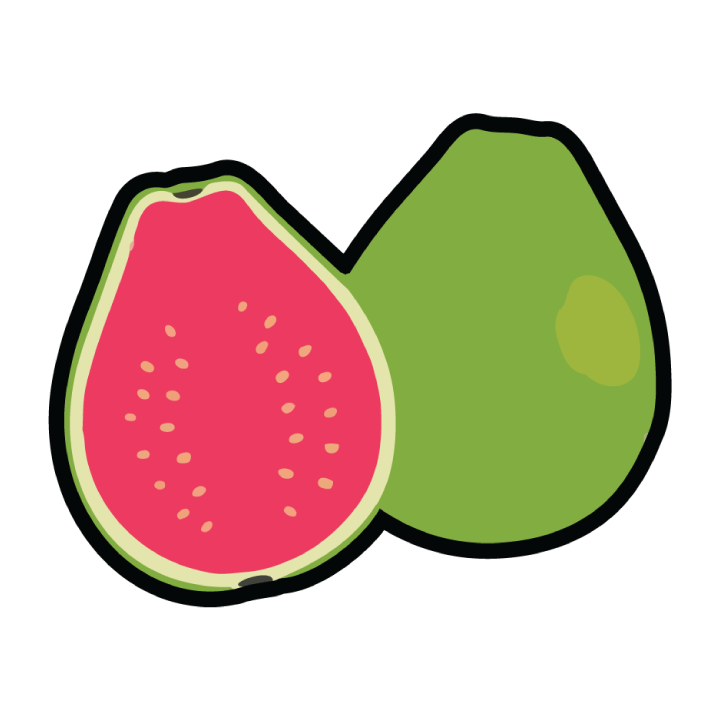 Guava terpene spray bottle with vibrant tropical fruit scent