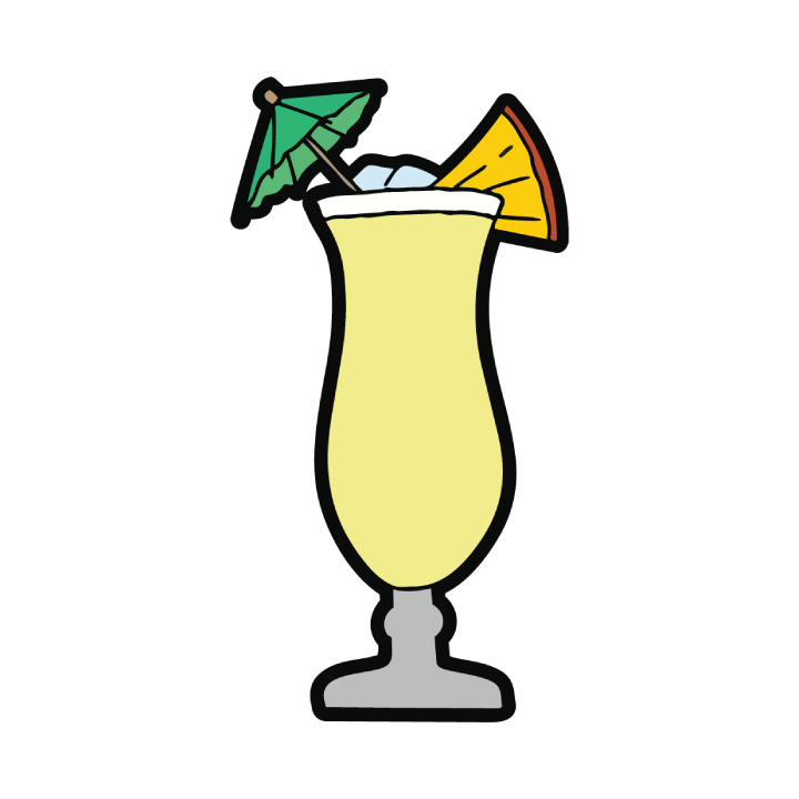 Pina colada terpene spray bottle with exotic island aroma