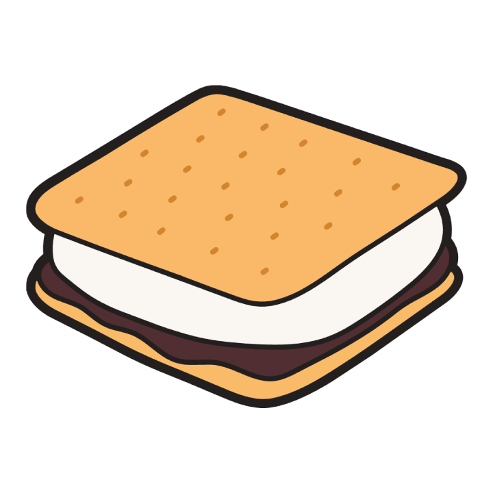 Smores terpene flavor bottle with sweet chocolate marshmallow scent